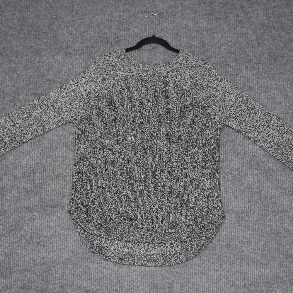 RD Style Women's XXL Speckled Knit Sweater Elbow Patches Curved Hem‎